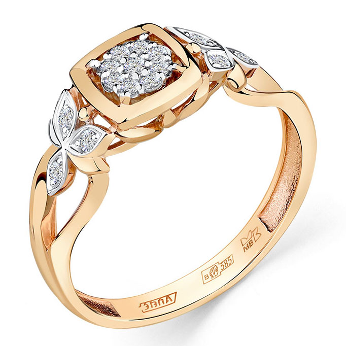Кольцо, золото, бриллиант, 1-408812-00-00